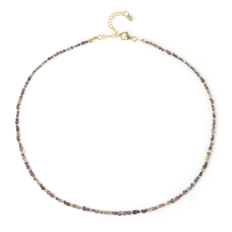 Fancy Diamond Silver Necklace