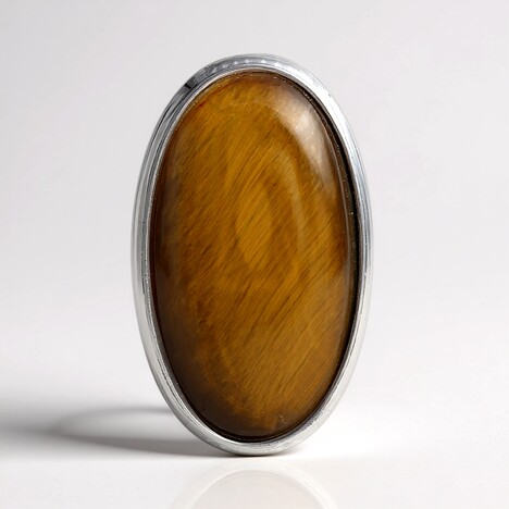 Ciondolo in argento con Occhio di Tigre (MONOSONO COLLECTION)