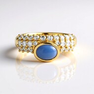 Blue Opal Silver Ring (KM by Juwelo)