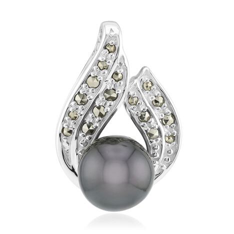 Pendentif en argent et Perle de culture de Tahiti (Annette classic)