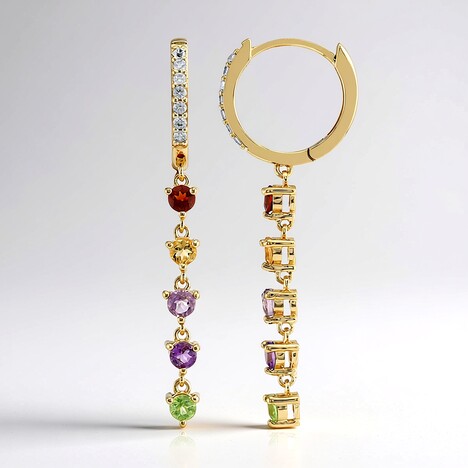 Orecchini in argento con Peridoto