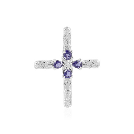 Iolith-Silberanhänger