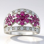 Bague en argent et Grenat Rhodolite