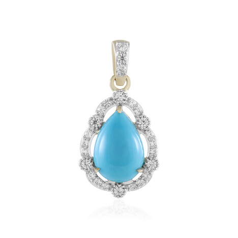 Ciondolo in oro con Turchese Sleeping Beauty