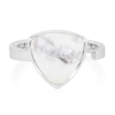 Bague en argent et Howlite