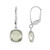 Pendientes en plata con Amatista verde