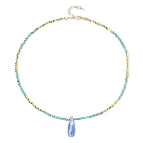 Collana in argento con Cianite del Nepal