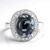 Anello in argento con Ossidiana Fiocco di Neve