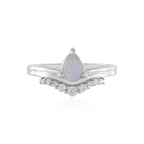 Australian Opal Silver Ring