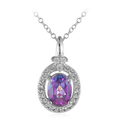 Collana in argento con Topazio Mistico