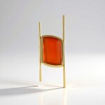 Ciondolo in argento con Onice Rossa (MONOSONO COLLECTION)