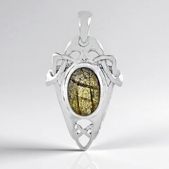 Ciondolo in argento con Labradorite