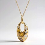 Collana in oro con Diamante Fancy SI2 (CIRARI)