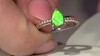 Zilveren ring met een ammoliet