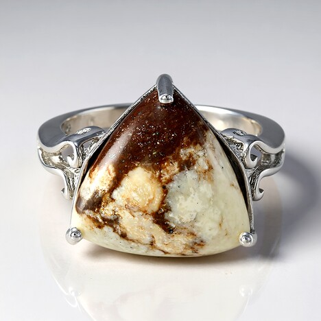 Anello in argento con Magnesite