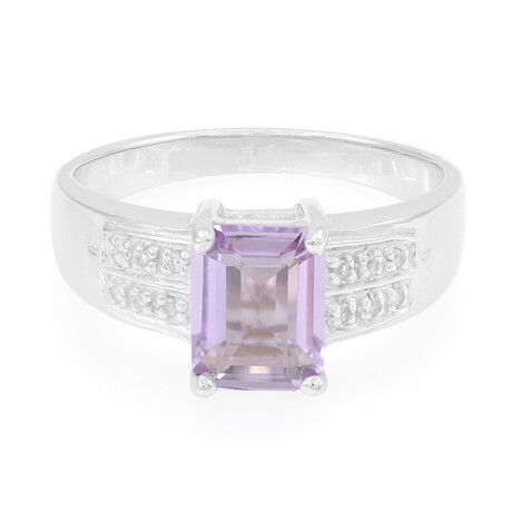 Bolivianischer Amethyst-Herren-Silberring