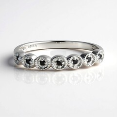 Anello in argento con Diamante Nero