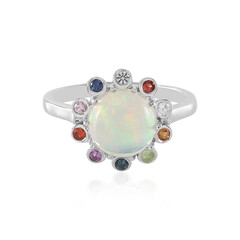 Bague en argent et Opale Welo (Adela Silber)