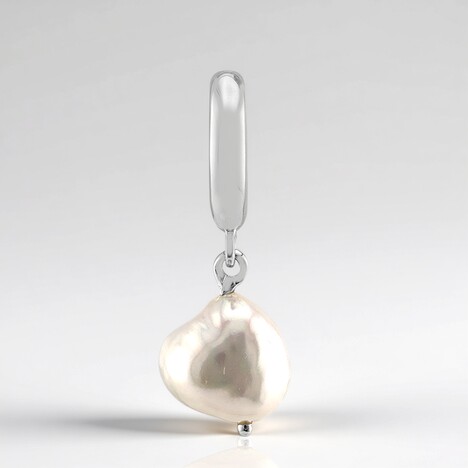 Ciondolo in argento con Perla d'Acqua Dolce Bianca (TPC)