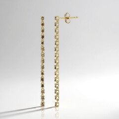 Orecchini in oro con Diamante Champagne I2 (de Melo Gold)