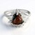 Anello in argento con Ossidiana Mogano