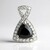 Ciondolo in argento con Ematite Nera