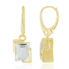 White Quartz Silver Earrings (MONOSONO COLLECTION)
