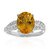 Bague en argent et Citrine