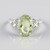 Anello in argento con Ametista Verde
