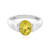 Anello in argento con Berillo Giallo