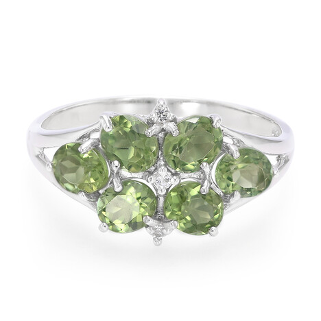 Russischer Apatit-Silberring