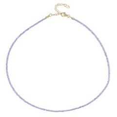 Tansanit-Silberhalskette