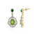 Orecchini in argento con Peridoto
