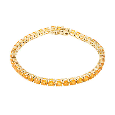 Bracelet en or et Opale de Feu du Mexique (CUSTODANA)
