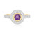 Anello in argento con Ametista Uruguay
