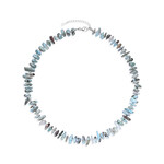 Collar en plata con Larimar
