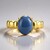 Anello in argento con Opale Blu