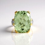 Anello in argento con Ametista Verde (Gems en Vogue)