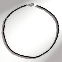 Collana in argento con Spinello Nero