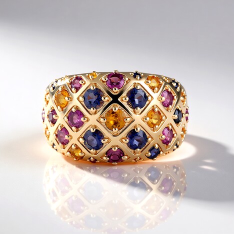 Anello in argento con Rodolite (KM by Juwelo)