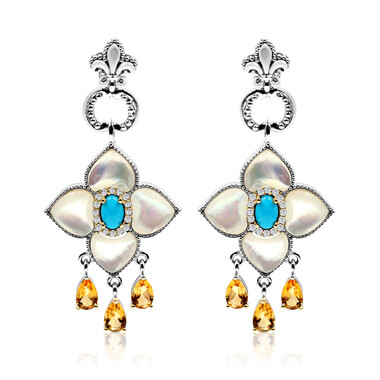 Orecchini in argento con Madreperla (Dallas Prince Designs)