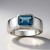 Anello in argento con Topazio Blu Londra (Pallanova)