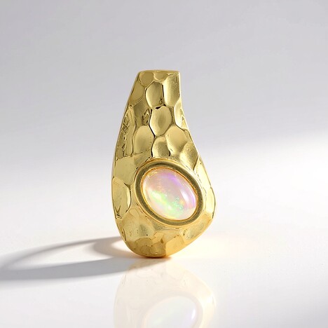 Pendentif en argent et Opale Welo (MONOSONO COLLECTION)