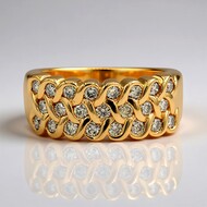 Anello in oro con Diamante Rose de France SI1 di Argyle (Annette)