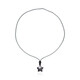 Collier et Obsidienne à reflets argentés