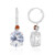 Pendientes en plata con Cuarzo azul lunar