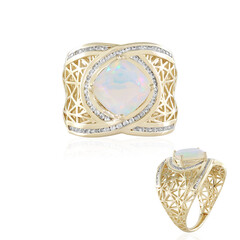 Bague en or et Opale Welo AAA (Ornaments by de Melo)