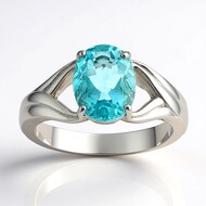 Anello in argento con Fluorite Braldu (Pallanova)