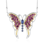 Collana in argento con Rodolite (Dallas Prince Designs)