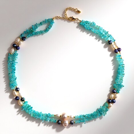 Collana in argento con Perla d'Acqua Dolce Pesca (Riya)